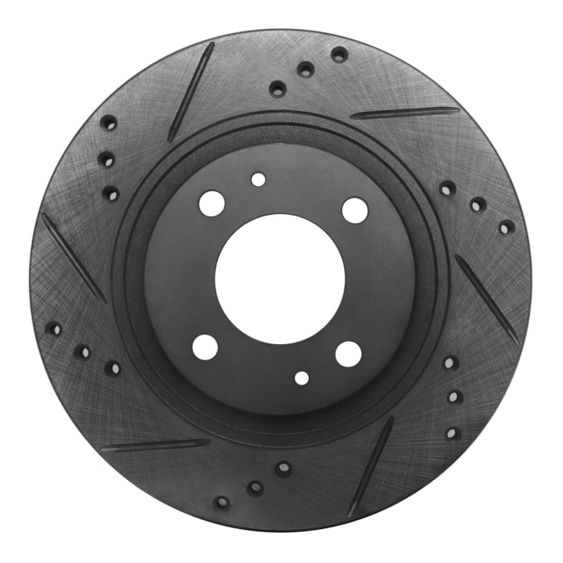 R1 Concepts — R1 12-17 Mitsubishi I-MIEV Front Left Drilled & Slotted Black Brake Rotor
R1 Brake Rotor Drill