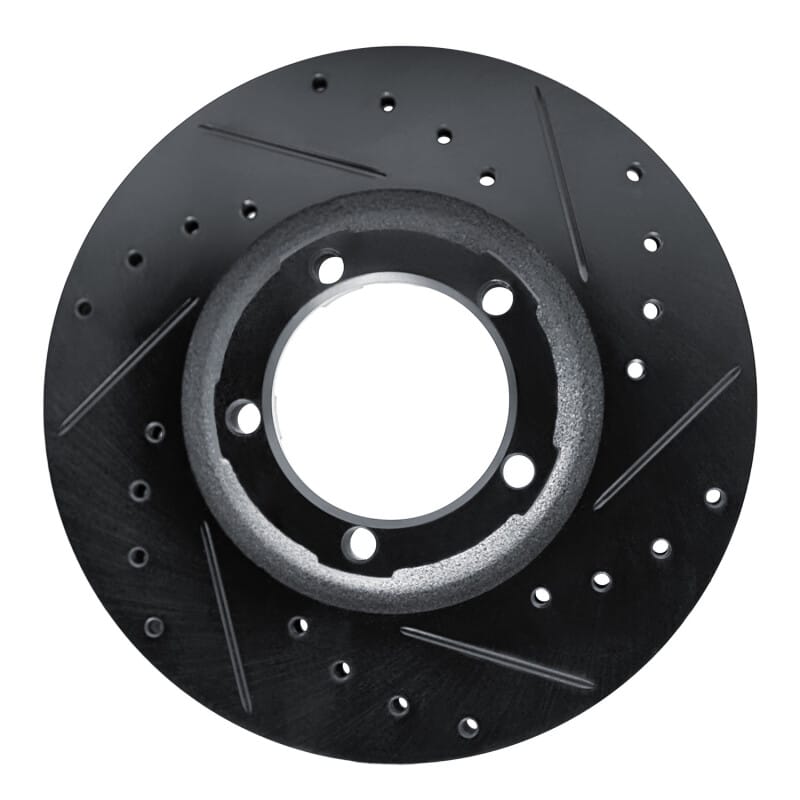 R1 Concepts — R1 87-90 Mitsubishi Van Front Right Drilled & Slotted Black Brake Rotor
R1 Brake Rotor Drill
