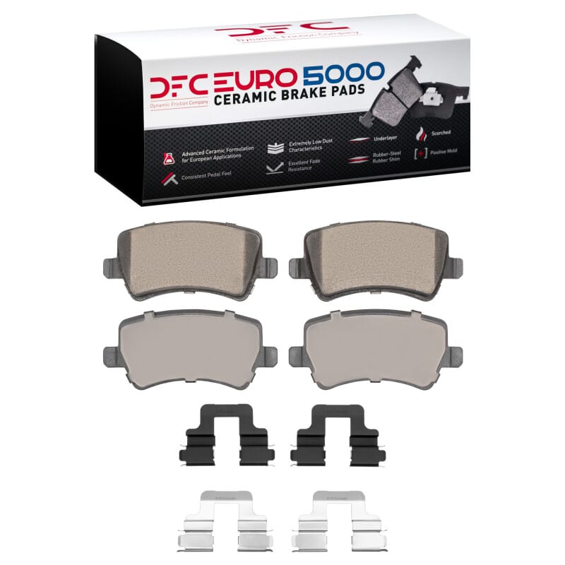 DFC — DFC 07-18 Land Rover Range Rover Evoque Rear Euro 5000 Ceramic Brake Pads and Hardware Kit
DFC EURO Pads + HW