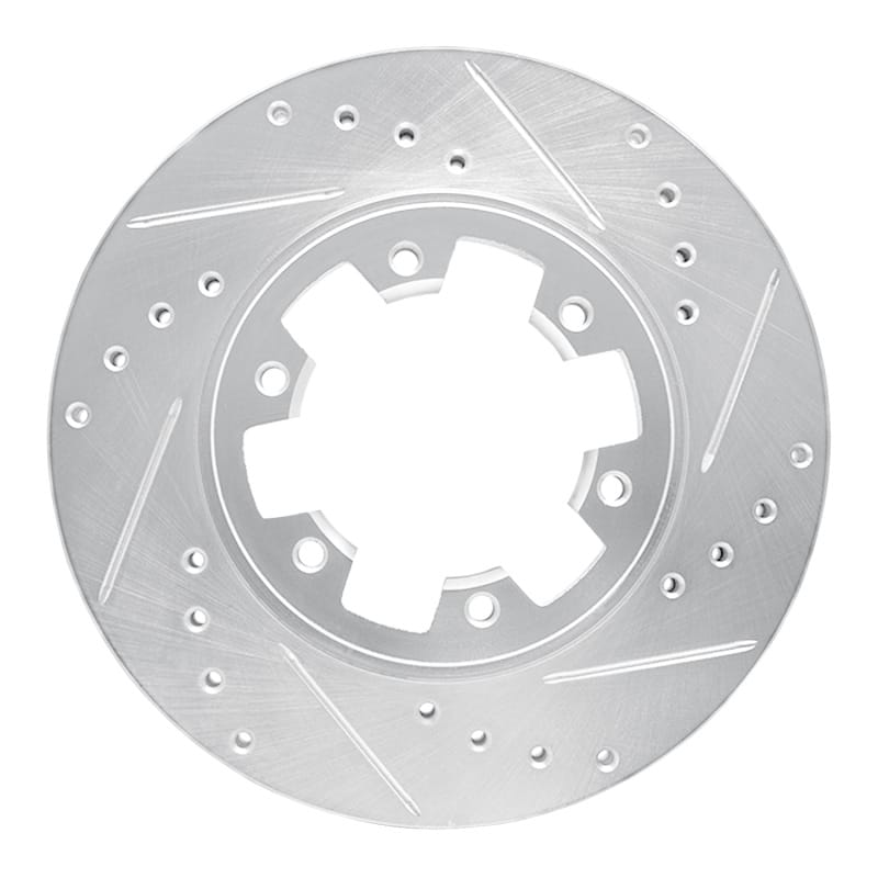 R1 Concepts — R1 85-02 Nissan Pickup Hardbody Front Right Drilled & Slotted Silver Brake Rotor
R1 Brake Rotor Drill