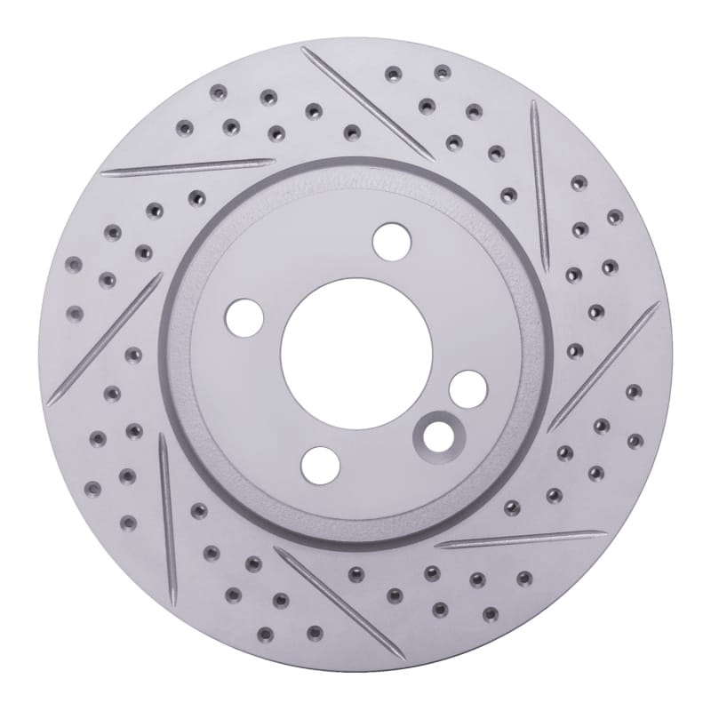 R1 Concepts — R1 07-15 Mini Cooper (Excl Clubman Front Right Drilled & Slotted Geo-Carbon Rotor