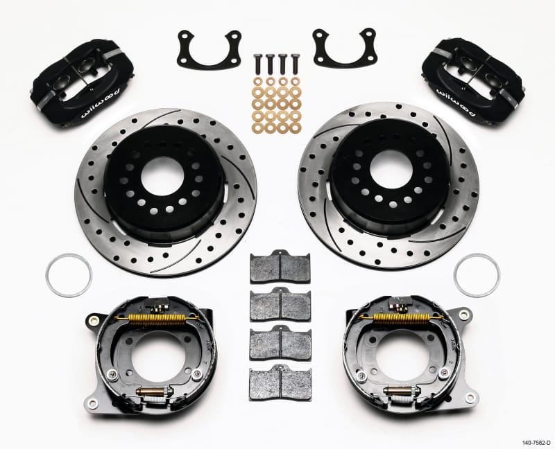 Wilwood — Wilwood Forged Dynalite P/S Park Brake Kit Drilled New Big Ford 2.36in Offset
BRAKE KIT