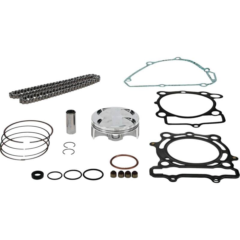 Vertex Pistons — Vertex Piston 15-16 Kawasaki KX 250 F 250cc Forged Replica Top-End Piston Kit 13.8:1 Comp.