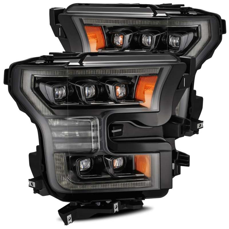 AlphaRex — AlphaRex 17-20 Ford Raptor NOVA LED Proj Headlights Plank Style Alpha Black w/Activ Light/Seq Signal
Projector Headlights