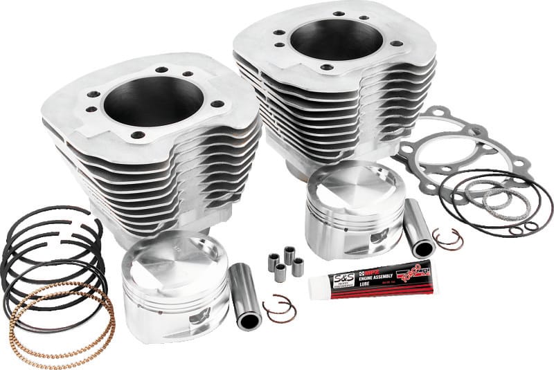 S&S Cycle — S&S Cycle 1999+ BT Replacement 3-7/8in Bore Cylinder & Piston Kit For S&S 95in Big Bore Kit - Silver