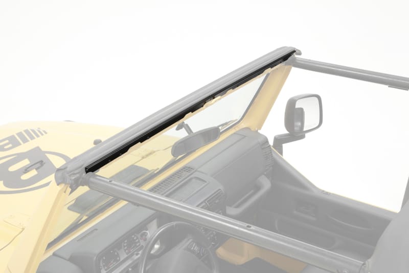 Bestop — Bestop 97-02 Jeep Wrangler TJ Windshield Channel (2-Piece Drill-In Design )