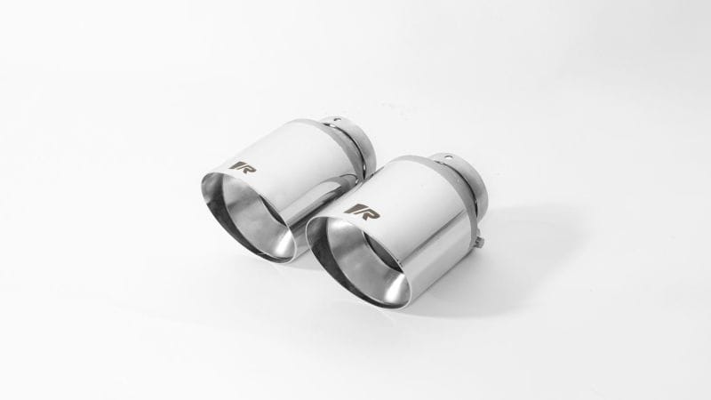 Remus — Remus Stainless Steel 102mm Short Style Straight Chrome Tail Pipe Set (Pair)