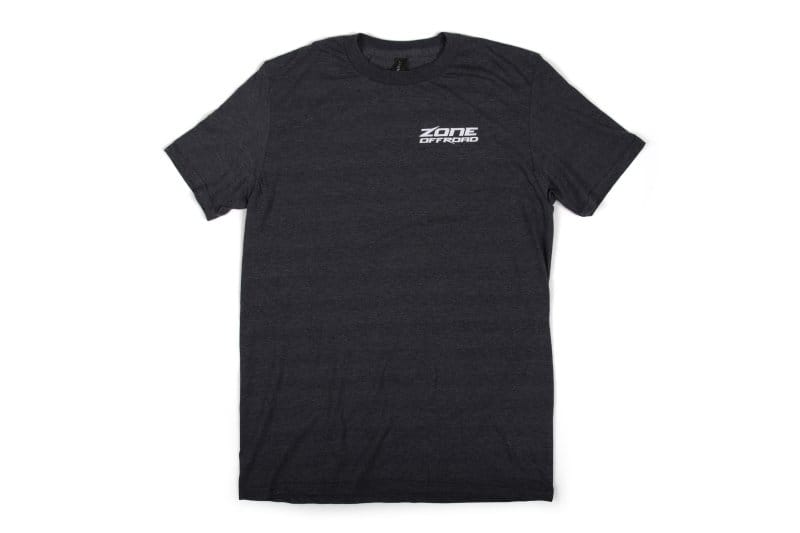 Zone Offroad — Zone Offroad Charcoal Gray Premium Cotton T-Shirt w/ Zone Offroad Logos - Small