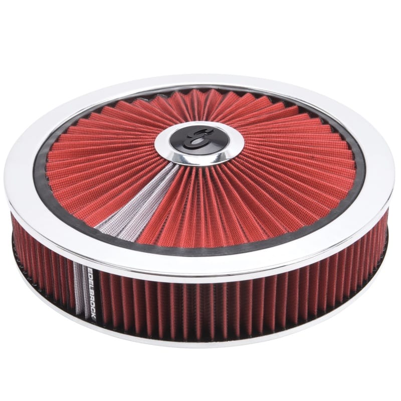 Edelbrock — Edelbrock Air Cleaner Pro-Flo High-Flow Series Round Filtered Top Cloth Element 14In Dia X 3 125In
AIR INDUCTION