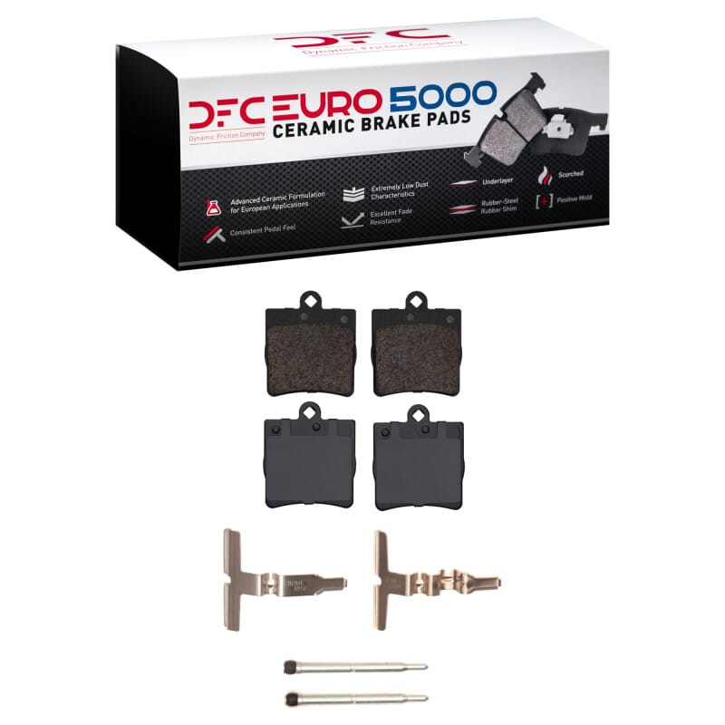 DFC — DFC 96-15 Chrysler Crossfire Rear Euro 5000 Ceramic Brake Pads and Hardware Kit
DFC EURO Pads + HW