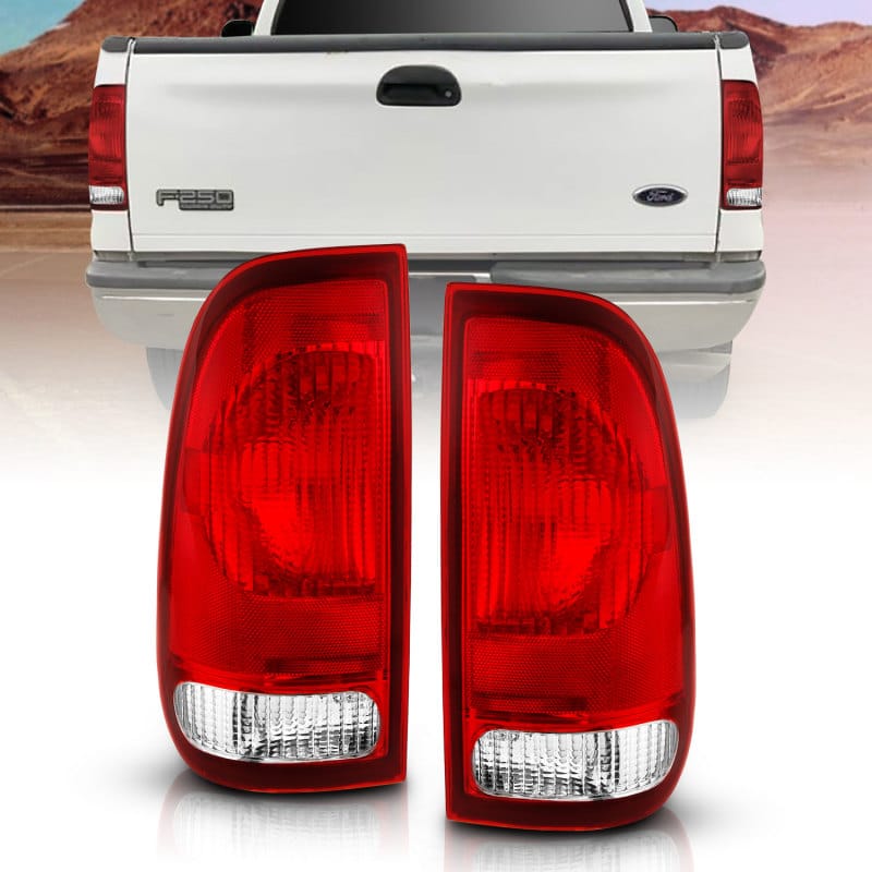 ANZO — ANZO 1997-2003 Ford F-150 Taillight Red/Clear Lens (OE Replacement)