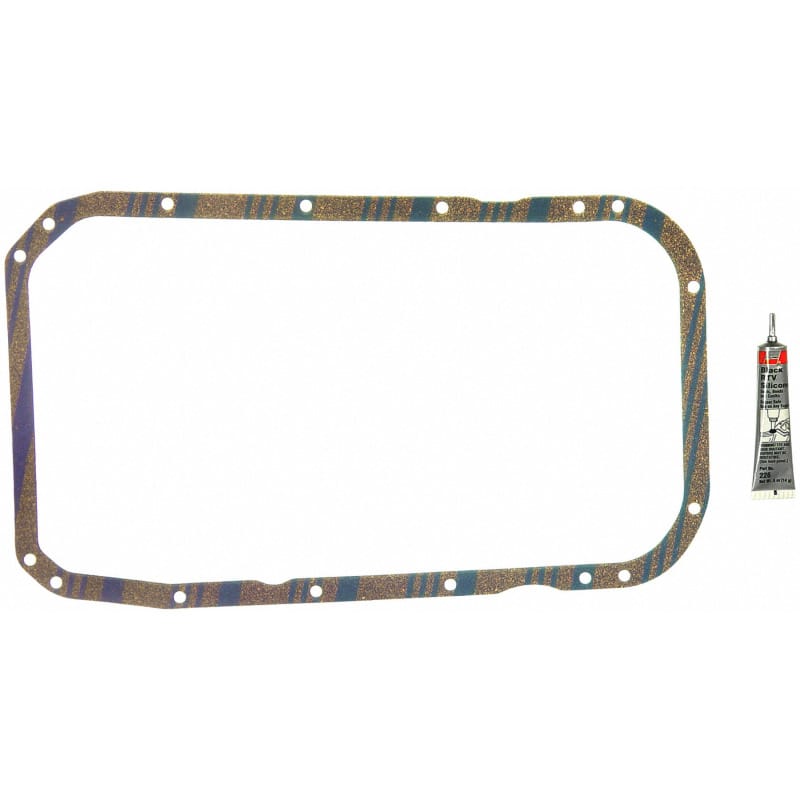 Fel-Pro — Fel-Pro Chrysler LeBaron OS 30570 C Engine Oil Pan Gasket Set Blue Stripe cork-rubber