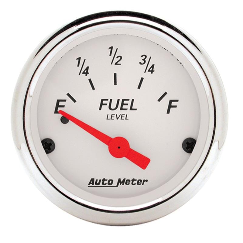 AutoMeter — Autometer Arctic White 52mm 0-30 OHM Short Sweep Electronic Fuel Level Gauge
GA 2" FUEL 0-30 AW