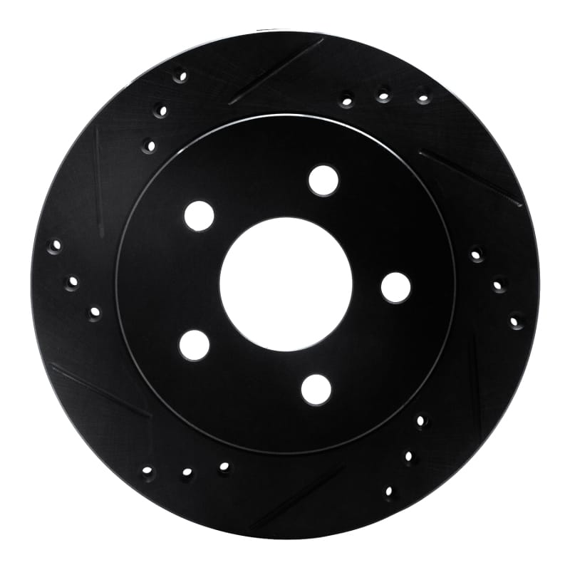R1 Concepts — R1 90-92 Ford Taurus SHO Rear Left Drilled & Slotted Black Brake Rotor
R1 Brake Rotor Drill