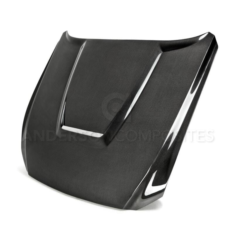 Anderson Composites — Anderson Composites 15-17 Ford Mustang (Excl. GT350/GT350R) Double Sided Hood