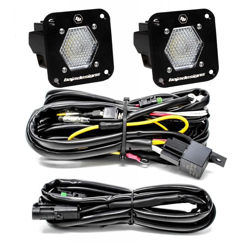 Baja Designs — Baja Designs S1 Work/Scene LED Light Backup Kit w/ Mounting Bracket Pair