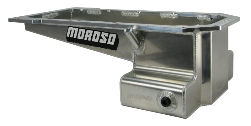 Moroso — Moroso Hemi Gen 3 5.7/6.1/6.4L (w/Front Sump K-Members) Road Race Wet Sump 11qt 7-3/5in Alum Oil Pan