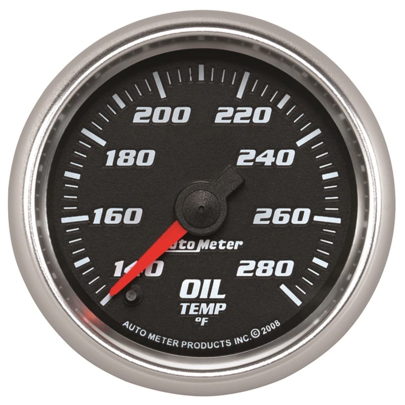 AutoMeter — Autometer Pro-Cycle Gauge Oil Temp 2 1/16in 140-280f Digital Stepper Mo
2" OILT STPR PC CB