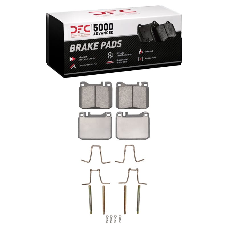 DFC — DFC 80-85 Mercedes-Benz 300D Front 5000 Advanced Low Metallic Brake Pads and Hardware Kit
DFC Brake Pad Set