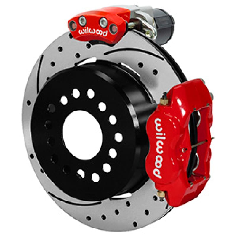 Wilwood — Wilwood Forged Dynalite Rear Electronic Parking Brake Kit - Red Powder Coat Caliper - D/S Rotor
BRAKE KIT