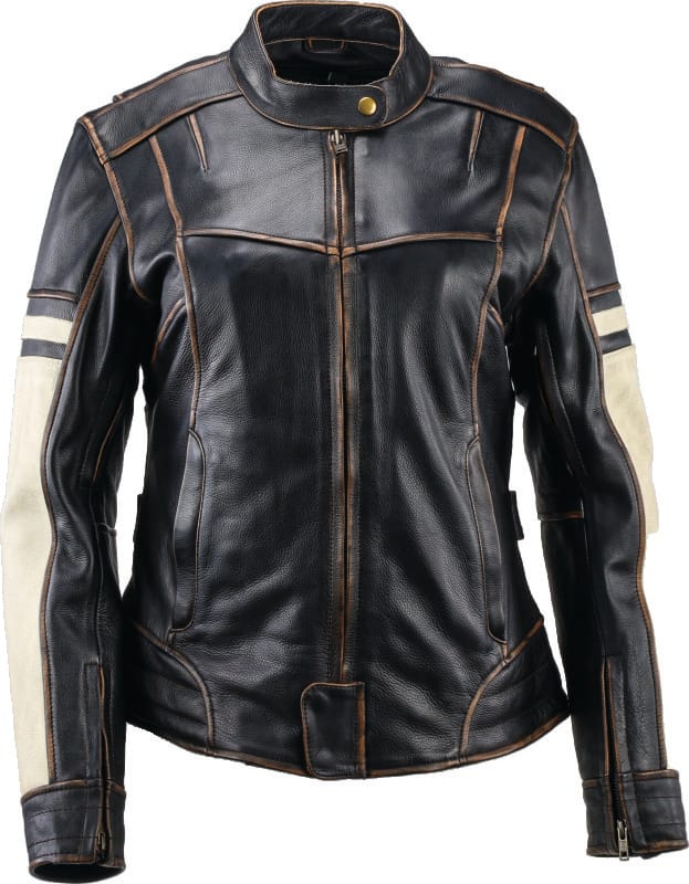 Kuryakyn — Kuryakyn Leather By River Road Dame Vintage Leather Jacket Black Womens - XL