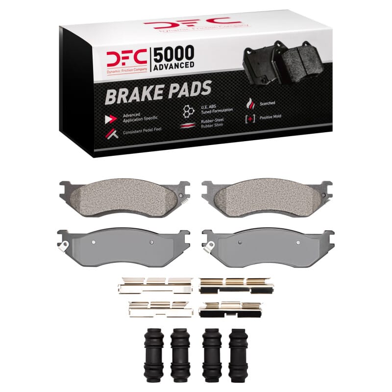 DFC — DFC 02-06 Dodge Durango Front 5000 Advanced Semi Metallic Brake Pads and Hardware Kit
DFC Brake Pad Set