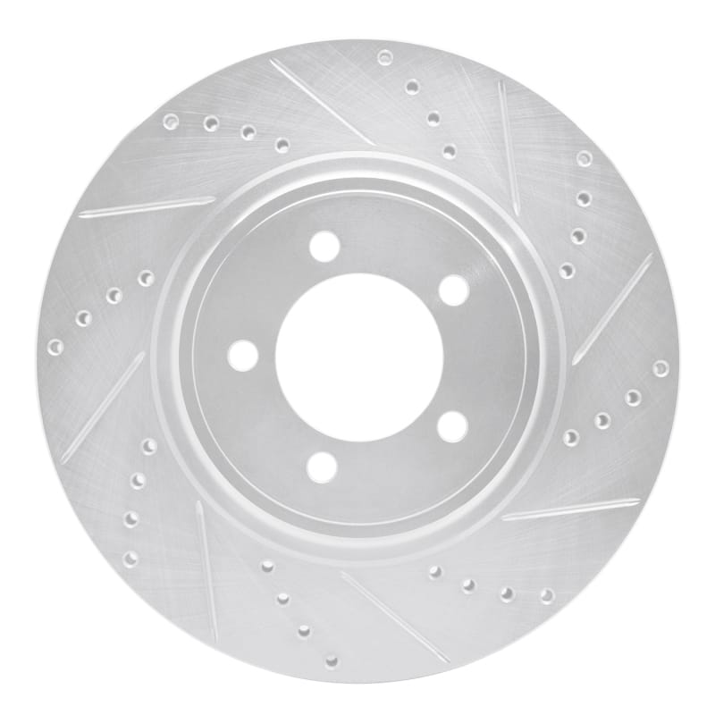 R1 Concepts — R1 03-05 Lincoln AVIATOR Front Right Drilled & Slotted Silver Brake Rotor
R1 Brake Rotor Drill