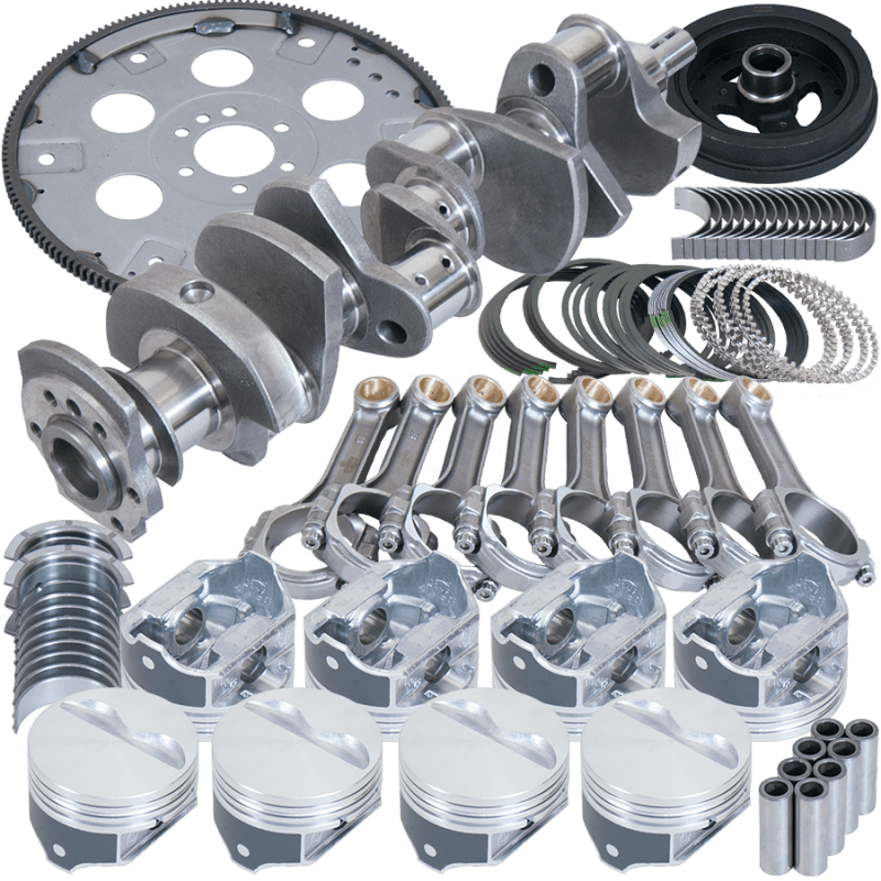 Eagle — Eagle Chevy 350 1Pc 3.480in Crank 5.700in I-Beam Rods 4.040in Pistons 168 Tooth FP Balanced Assembly
Bal Street Perf Assy
