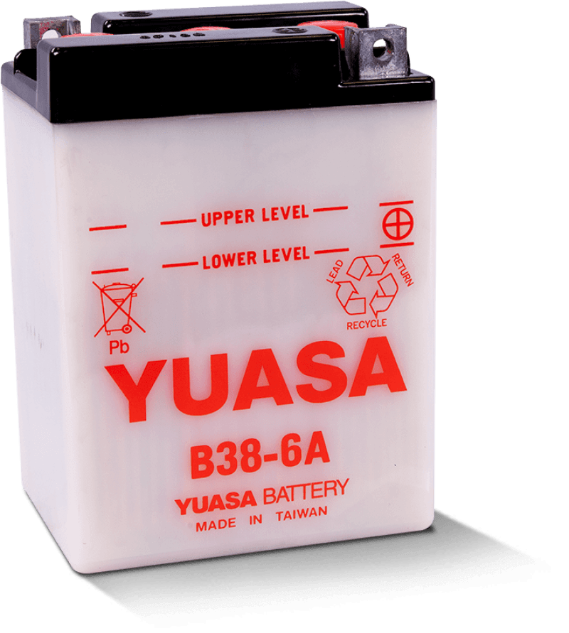 Yuasa Battery — Yuasa B38-6A Conventional 6-Volt Battery