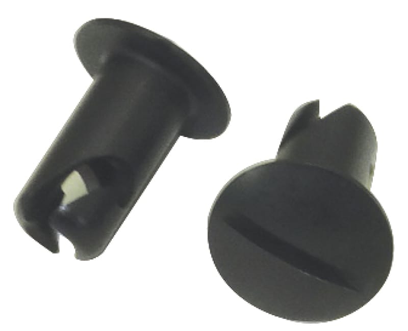 Moroso — Moroso Quick Fastener - Oval Head - 5/16in x .450in - Aluminum - Black - 10 Pack