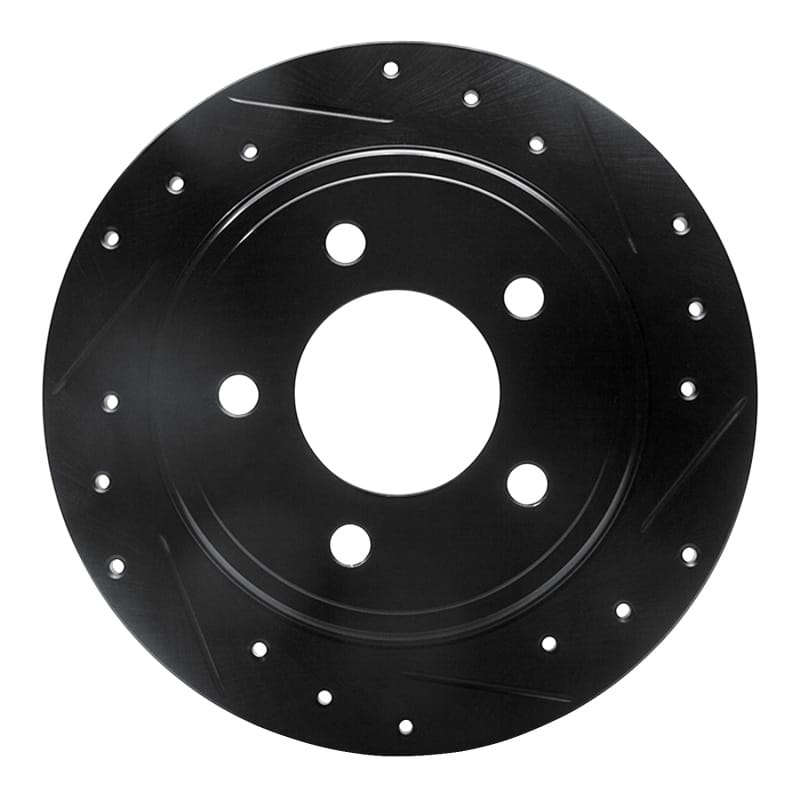 R1 Concepts — R1 93-04 Chrysler LHS Rear Right Drilled & Slotted Black Brake Rotor
R1 Brake Rotor Drill