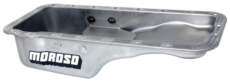 Moroso — Moroso Ford 352-428 FE Stock (w/Front Sump) Wet Sump 5qt 5in Steel Oil Pan