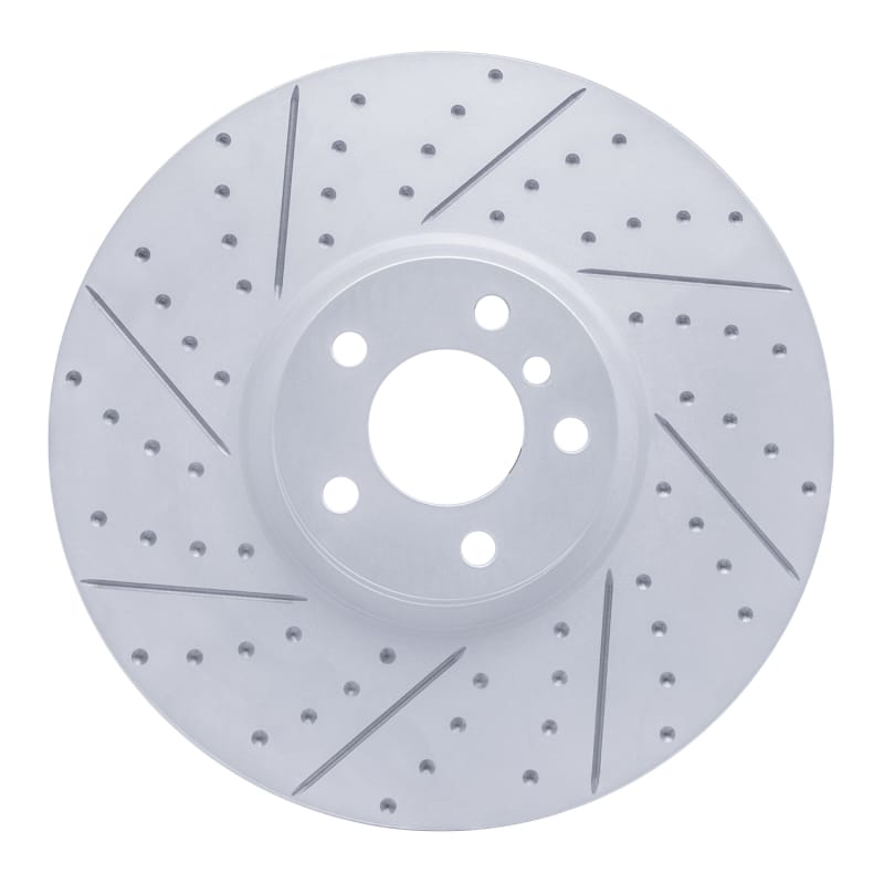 R1 Concepts — R1 10-11 BMW X6 Right Front Drilled & Slotted Geo-Carbon Rotor