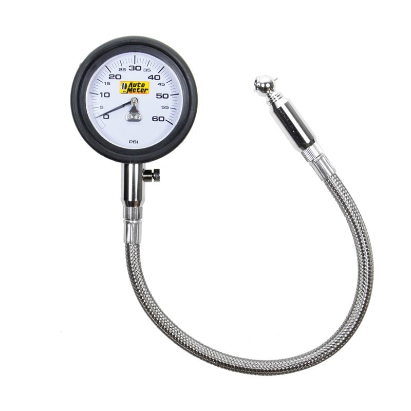 AutoMeter — Autometer NASCAR Performance 60PSI Lo-Pressure Tire Pressure Gauge
Ga Tire Press 60psi