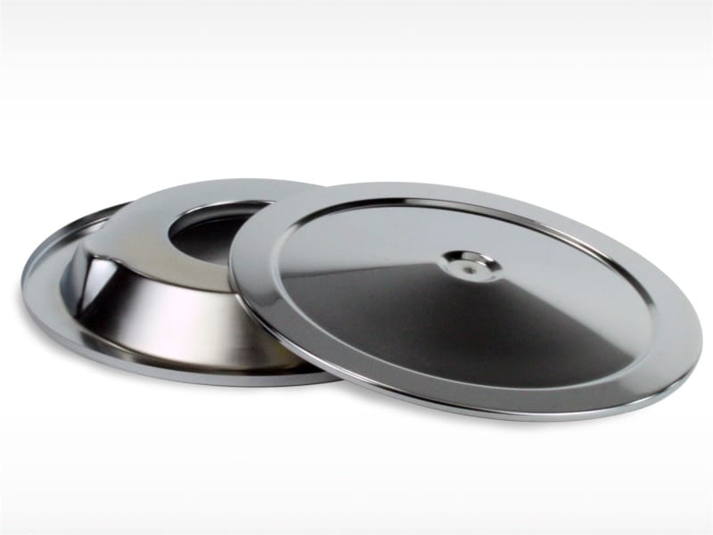 aFe — aFe MagnumFLOW Air Filters Round Racing A/F Chrome Top & Base 14 w/7/8 Drop
AirCleanerDropPan
Drop Filter Pan