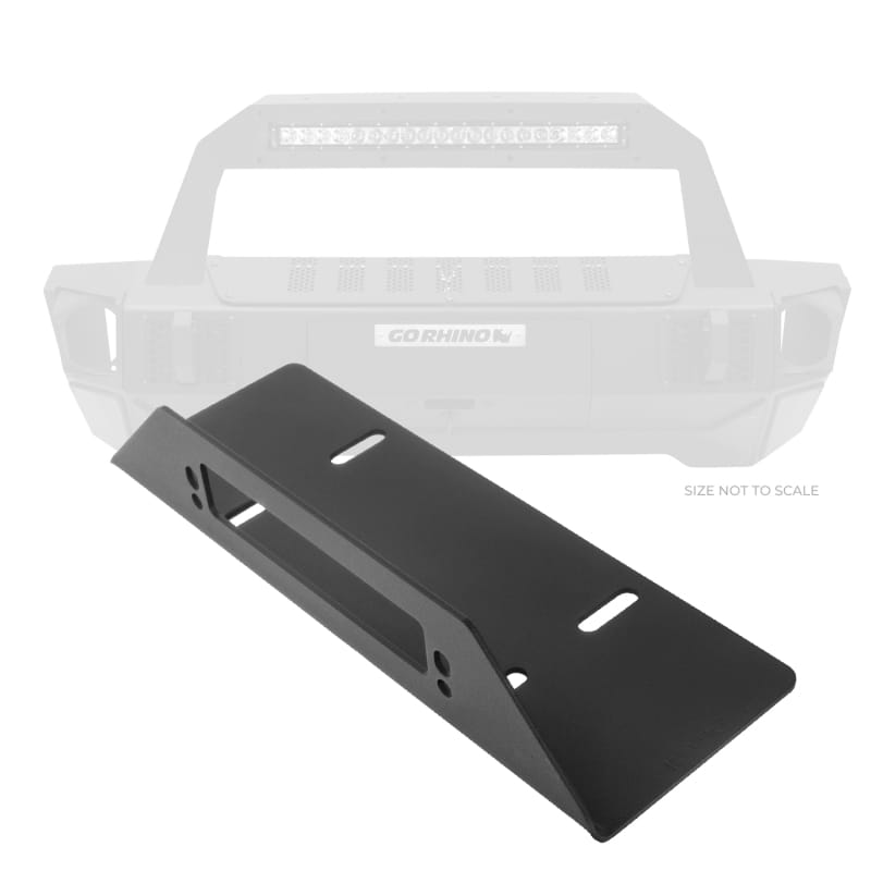Go Rhino — Go Rhino 07-20 Jeep Wrangler JL/JLU/JK/JKU/Gladiator JT Rockline Bumper Fairlead Mount Plate
Fairlead Mount Plate