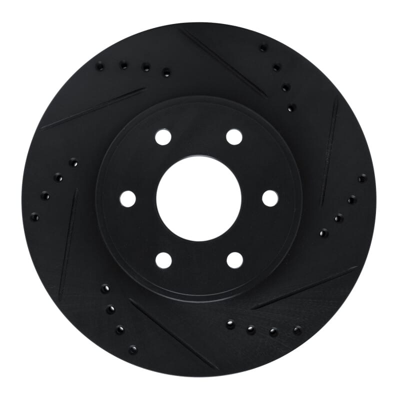 R1 Concepts — R1 16-22 Nissan NP300 Frontier (Mexico) Front Right Drilled & Slotted Black Brake Rotor
R1 Brake Rotor Drill
