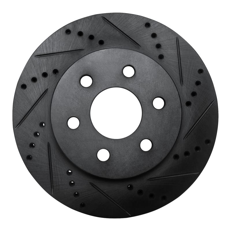 R1 Concepts — R1 98-99 Cadillac DEVILLE Front Right Drilled & Slotted Black Brake Rotor
R1 Brake Rotor Drill