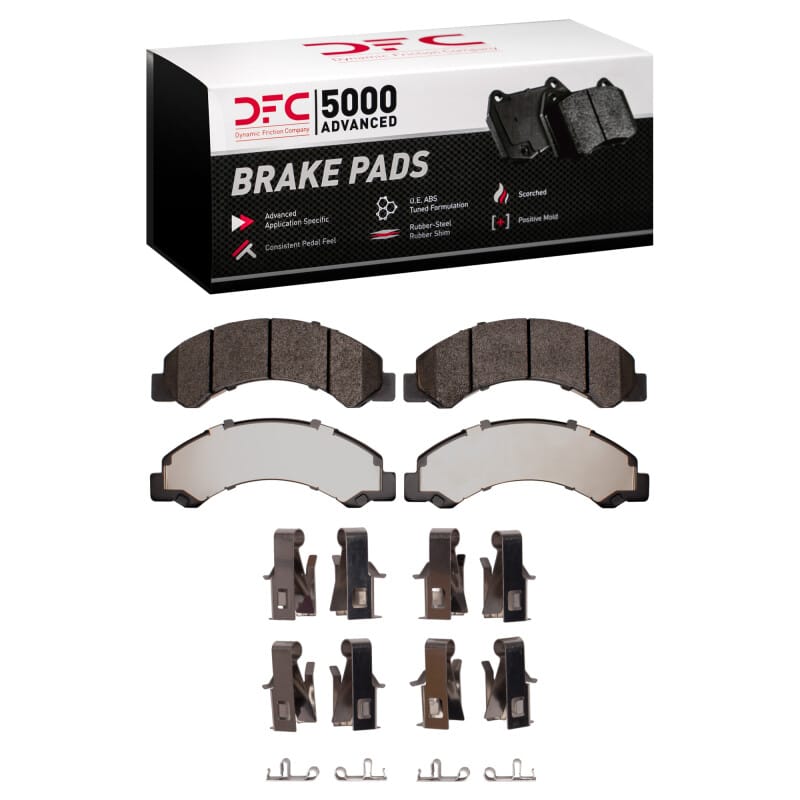 DFC — DFC 98-24 Chevrolet W3500 Diesel Engine Front/Rear 5000 Adv Semi Metallic Brake Pads & Hardware Kit
DFC Brake Pad Set