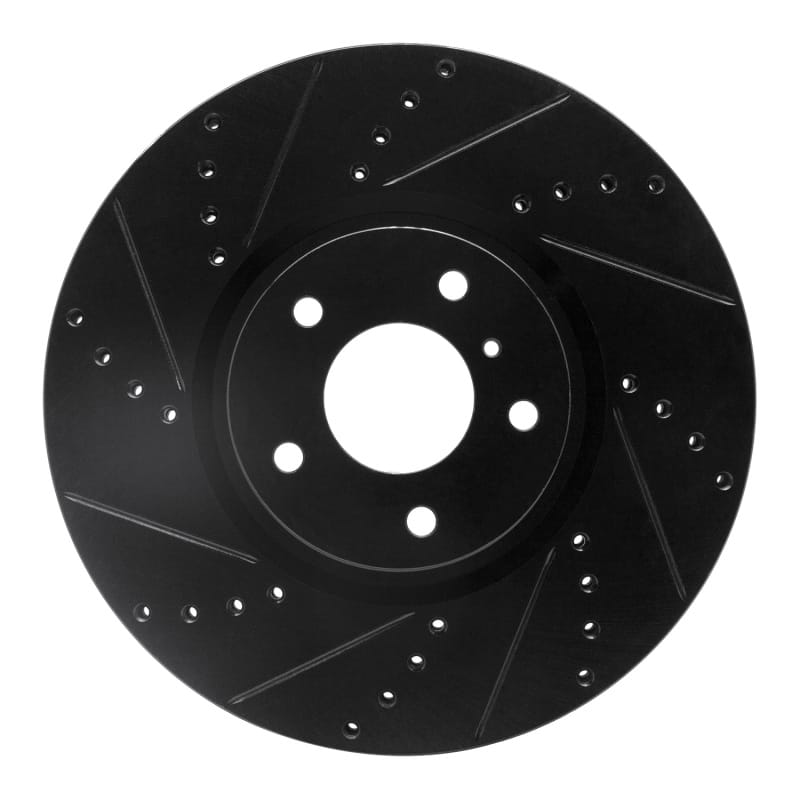 R1 Concepts — R1 07-15 Infiniti Q60 Front Left Drilled & Slotted Black Brake Rotor
R1 Brake Rotor Drill