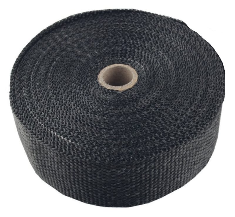 Torque Solution — Torque Solution Fiberglass Exhaust Wrap Universal 1inx50ft - Black