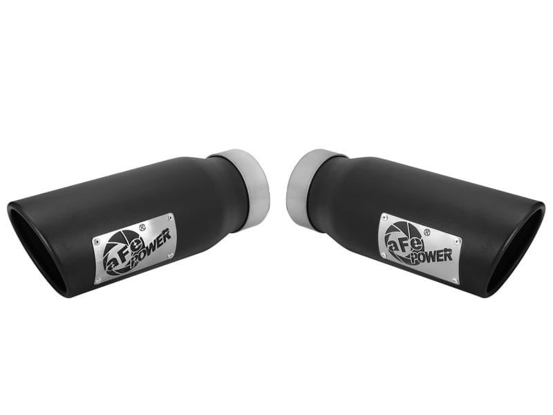 aFe — aFe MACHForce-XP 3.5in 409 Stainless Steel Exhaust Tip 3.5in x 4.5in Out x 12in L Clamp-On
Exhaust Tip Black