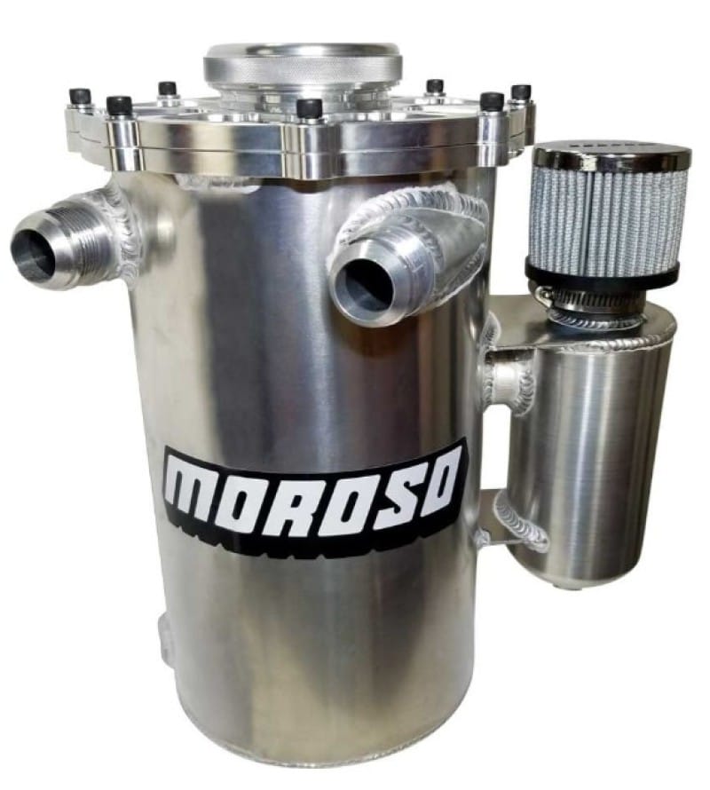 Moroso — Moroso Dry Sump Oil Tank - Pro Mod - 13in Tall - 2 Piece - 7in Diameter -16An Fitting