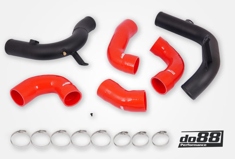 do88 — do88 Audi/Seat/Skoda/Volkswagen 1.8T/2.0T (MQB) do88 Intercooler Pressure Pipes w/Red Hoses