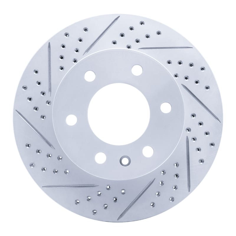 R1 Concepts — R1 06-25 American Coach Patriot Front Left Drilled & Slotted Geo-Carbon Rotor