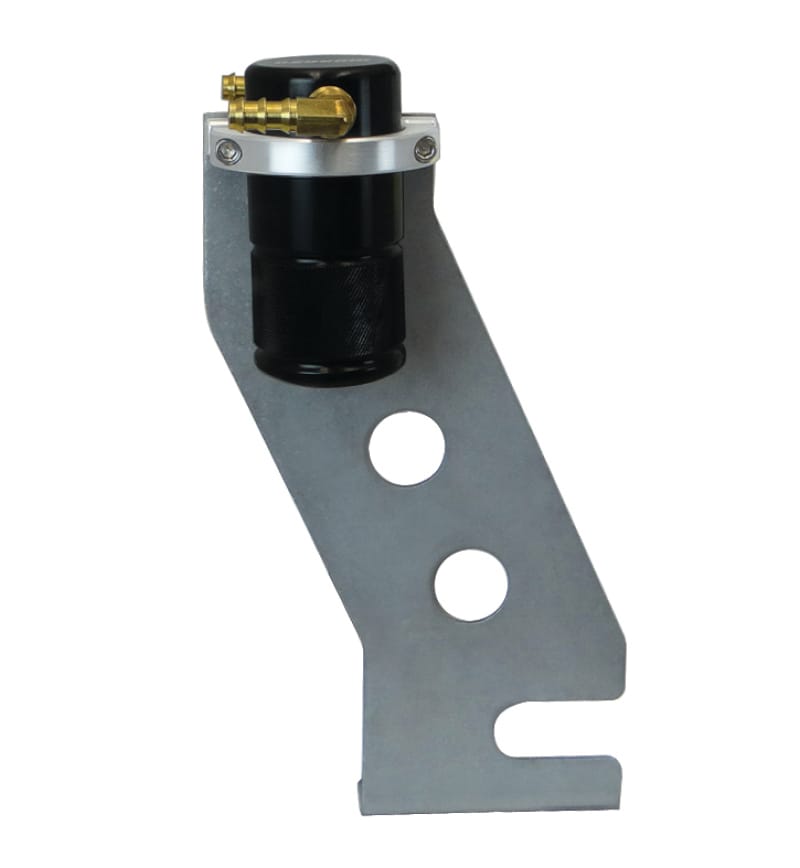 Moroso — Moroso 87-93 Ford Mustang Air/Oil Separator Catch Can - Small Body - Billet Aluminum - Black Finish