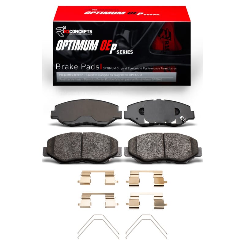 R1 Concepts — R1 13-14 Honda Fit (USA/Canada) Front Optimum OE Pads & Hardware Kit
R1 Optimum Oe Pads a