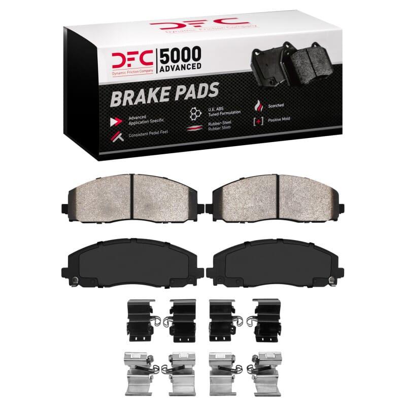 DFC — DFC 18-25 Jeep Gladiator Front 5000 Advanced Ceramic Brake Pads and Hardware Kit