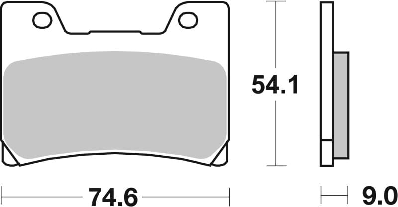 Brembo OE Powersports — Brembo OE 90-91 Yamaha FZR R (Austria) 500cc Sinter Brake Pad - Front