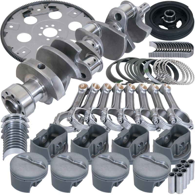 Eagle — Eagle Chevy 350 1Pc 3.750in Crank 5.700in I-Beam Rods 4.060in Pistons 168 Tooth FP Balanced Assembly
Bal Str & Strip Assy